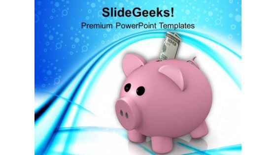 Piggy Bank Savings Concept PowerPoint Templates Ppt Backgrounds For Slides 0113