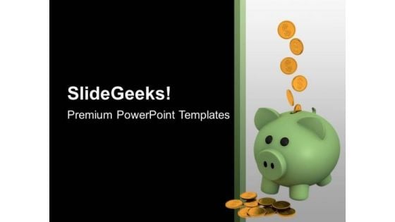Piggy Bank With Coins Savings PowerPoint Templates Ppt Background For Slides 1112 Piggy Bank With Coins Savings PowerPoint Templates Ppt Background For Slides 1112