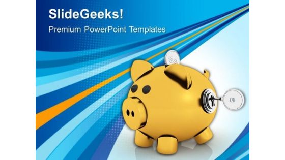 Piggy Bank With Lock And Key PowerPoint Templates Ppt Backgrounds For Slides 0113 Piggy Bank With Lock And Key PowerPoint Templates Ppt Backgrounds For Slides 0113