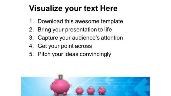 Piggy Family PowerPoint Templates And PowerPoint Themes 0812