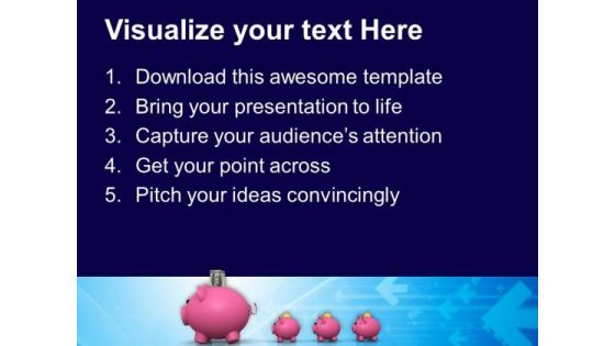 Piggy Family PowerPoint Templates And PowerPoint Themes 0812
