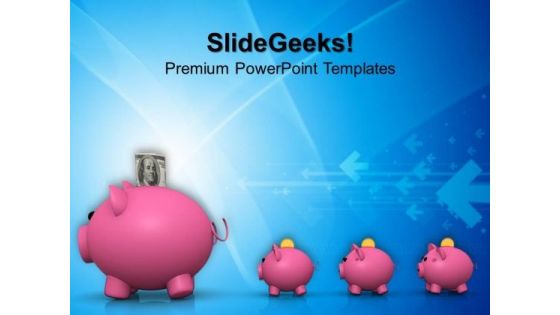 Piggy Family PowerPoint Templates And PowerPoint Themes 0812