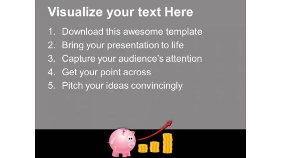 Piggy With Coins Growth Arrows PowerPoint Templates And PowerPoint Themes 1112 Slide02