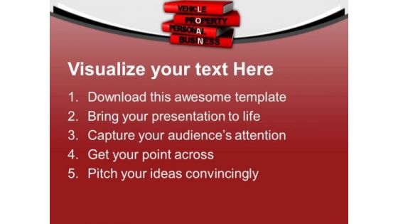 Pile Of Books With Words PowerPoint Templates Ppt Backgrounds For Slides 0713