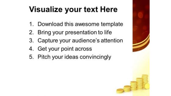 Piles Of Golden Coins Exchange PowerPoint Templates And PowerPoint Themes 0912