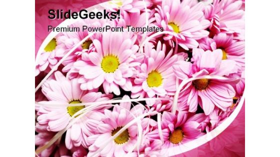 Pink Flowers Beauty PowerPoint Templates And PowerPoint Backgrounds 0311