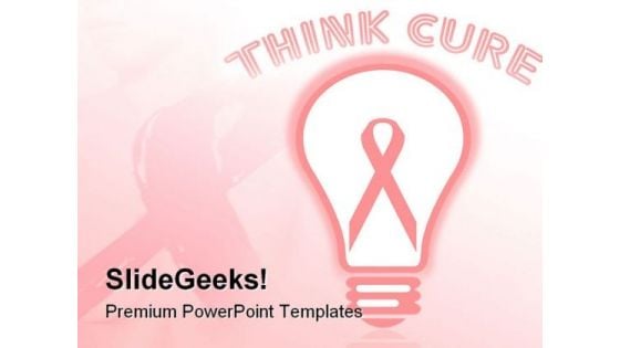 Pink Ribbon Breast Cancer Medical PowerPoint Themes And PowerPoint Slides 0411