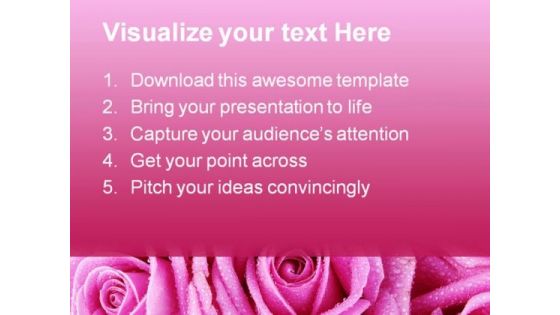 Pink Rose Abstract Beauty PowerPoint Templates And PowerPoint Backgrounds 0411