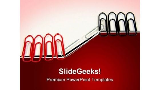 Pins Tie Together Communication PowerPoint Themes And PowerPoint Slides 0811