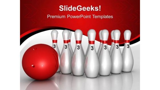 Pins With Ball Targets Game PowerPoint Templates And PowerPoint Themes 0712