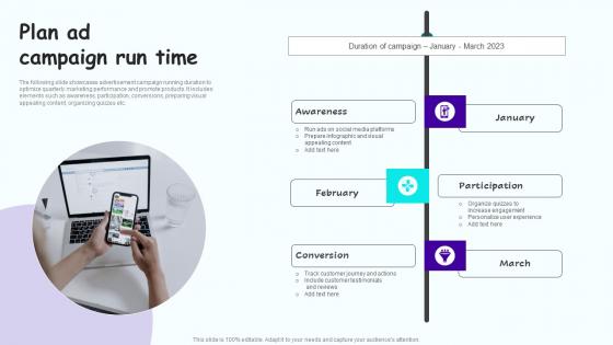 Plan Ad Campaign Run Time Leveraging Mobile Marketing Strategies Graphics Pdf