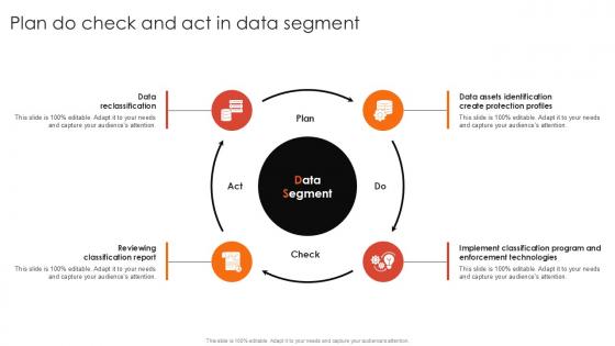 Plan Do Check And Act In Data Segment PPT PowerPoint SS