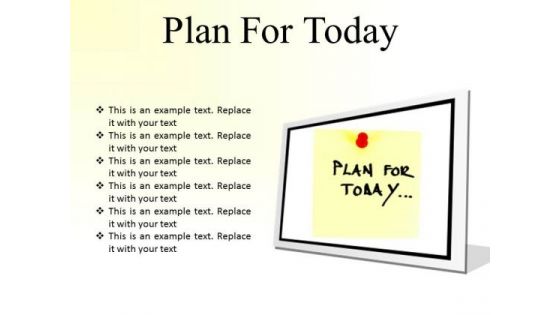 Plan For Today Business PowerPoint Presentation Slides F Plan For Today Business PowerPoint Presentation Slides F