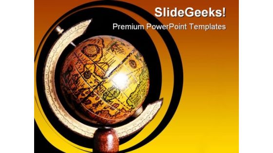 Planet Globe PowerPoint Template 0810