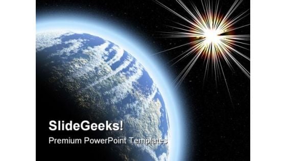 Planet With Starburst Globe PowerPoint Templates And PowerPoint Backgrounds 0711 Planet With Starburst Globe PowerPoint Templates And PowerPoint Backgrounds 0711