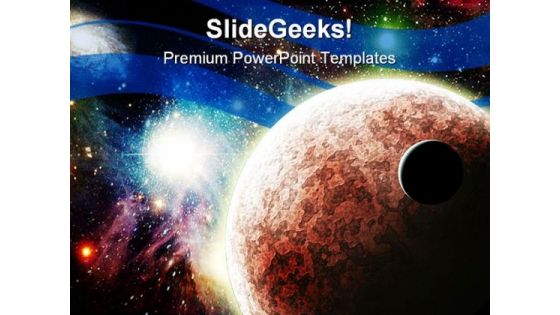 Planets In Space Earth PowerPoint Templates And PowerPoint Backgrounds 0711