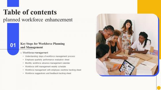 Planned Workforce Enhancement Table Of Contents Background Pdf