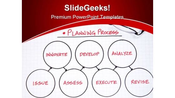 Planning Business PowerPoint Background And Template 1210