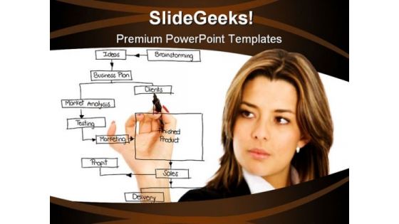 Planning Business PowerPoint Template 0810