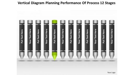 Planning Performance Of Process 12 Stages Business Outlines PowerPoint Templates