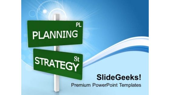 Planning Pl With Strategy Sl Business PowerPoint Templates Ppt Backgrounds For Slides 0213