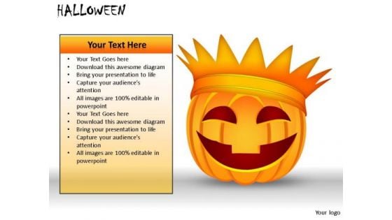 Plant Halloween PowerPoint Slides And Ppt Diagram Templates