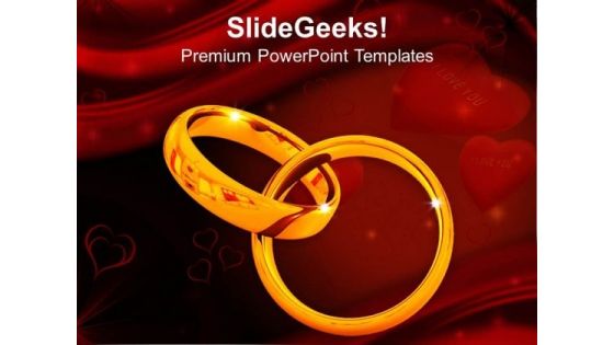 Platinum Wedding Rings Design PowerPoint Templates Ppt Backgrounds For Slides 0213