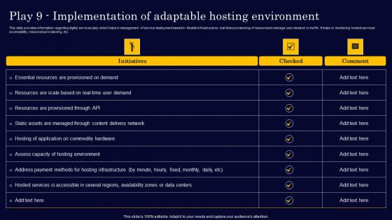 Play 9 Implementation Of Adaptable Hosting Gen Tech Stack Playbook Sample Pdf