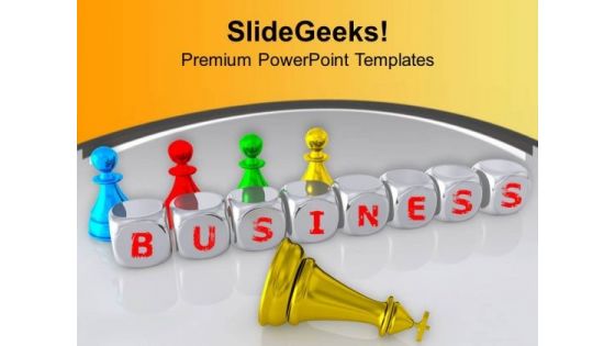 Play Like Chess In Business For Success PowerPoint Templates Ppt Backgrounds For Slides 0513