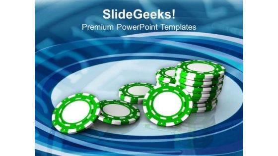 Play Poker In Casino Entertainment Theme PowerPoint Templates Ppt Backgrounds For Slides 0513