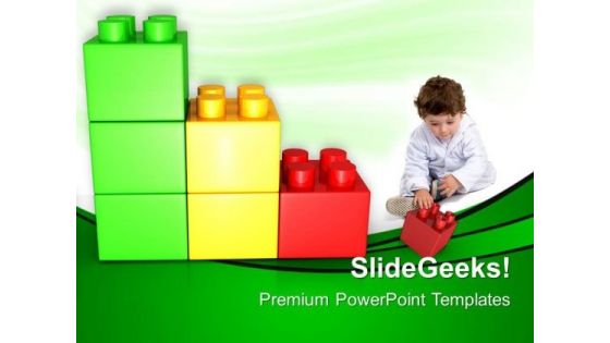 Play With Lego Block Baby PowerPoint Templates And PowerPoint Themes 0512