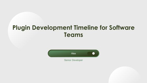 Plugin Development Timeline For Software Teams PPT Example AT