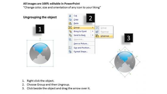 Point Circular Puzzle 4 Pieces PowerPoint Slides And Ppt Diagram Templates