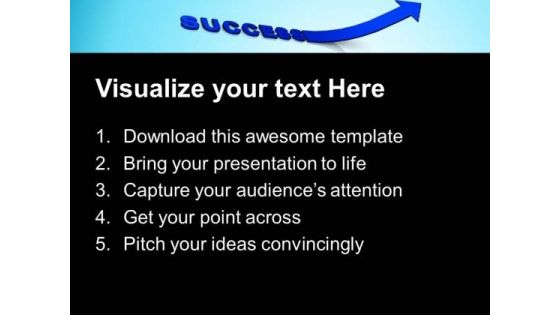 Point Towards The Success Way PowerPoint Templates Ppt Backgrounds For Slides 0613