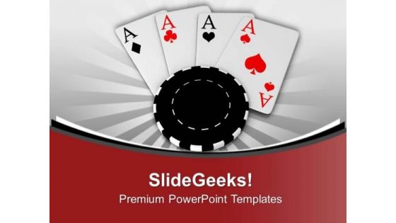 Poker Chips And Cards Game Theme PowerPoint Templates Ppt Backgrounds For Slides 0513