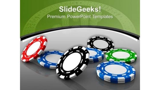 Poker Chips Are Main Part Of Game PowerPoint Templates Ppt Backgrounds For Slides 0613