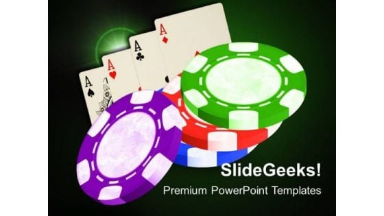 Poker Chips Game PowerPoint Templates And PowerPoint Themes 0612