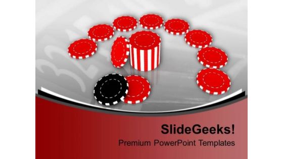 Poker Chips Game PowerPoint Templates Ppt Backgrounds For Slides 0313