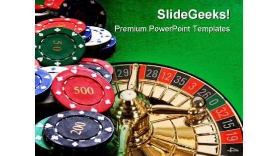 Poker Chips Lifestyle PowerPoint Templates And PowerPoint Backgrounds 0511