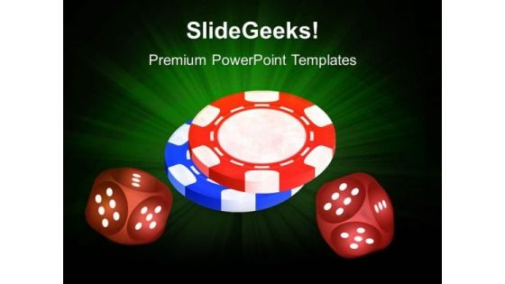 Poker Chips Risk Business PowerPoint Templates And PowerPoint Themes 0512