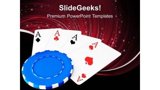 Poker Is A Game Of Cards PowerPoint Templates Ppt Backgrounds For Slides 0513