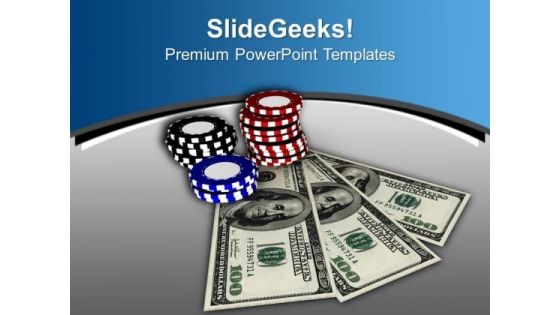 Poker Is The Game Of Money PowerPoint Templates Ppt Backgrounds For Slides 0513