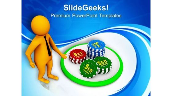 Poker Is The Inetresting Game PowerPoint Templates Ppt Backgrounds For Slides 0713