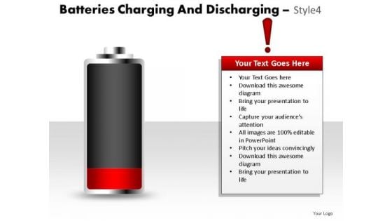 Polarity Batteries Charging And Discharging 4 PowerPoint Slides And Ppt Diagram Templates