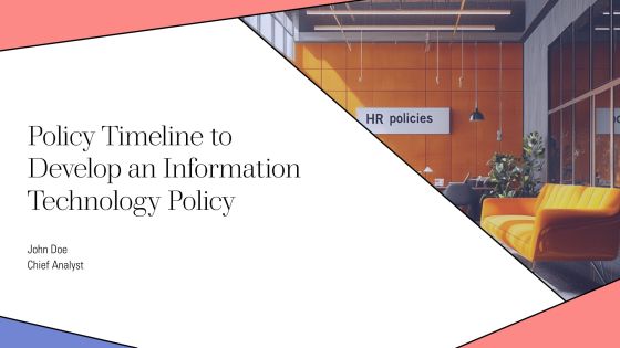 Policy Timeline To Develop An Information Technology Policy PPT Guidelines AT