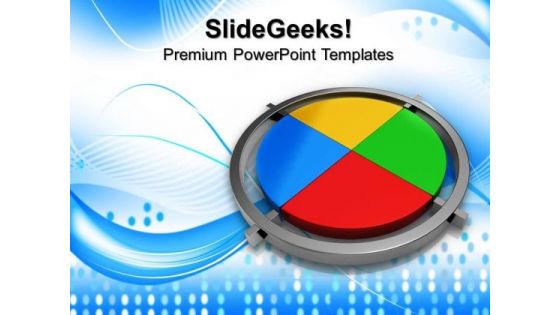 Polygraphic Pie Chart Business PowerPoint Templates And PowerPoint Themes 0712