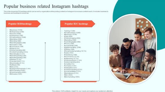 Popular Business Related Instagram Hashtags Online Advertising Solutions Introduction Pdf