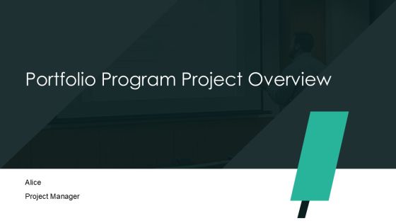 Portfolio Program Project Overview PPT Sample AT