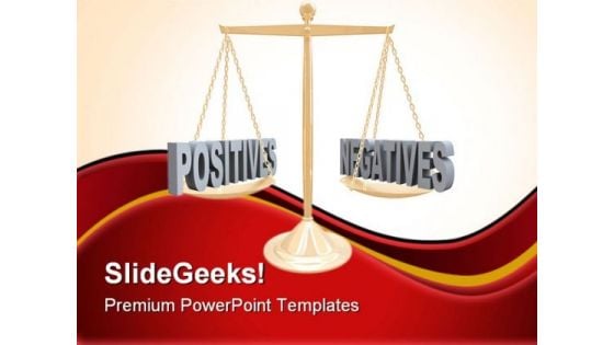 Positive And Negative Law PowerPoint Templates And PowerPoint Backgrounds 0911
