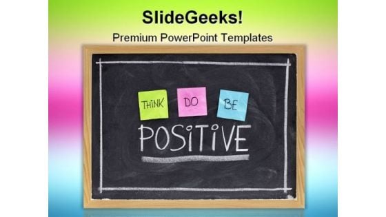 Positive Symbol PowerPoint Template 0910